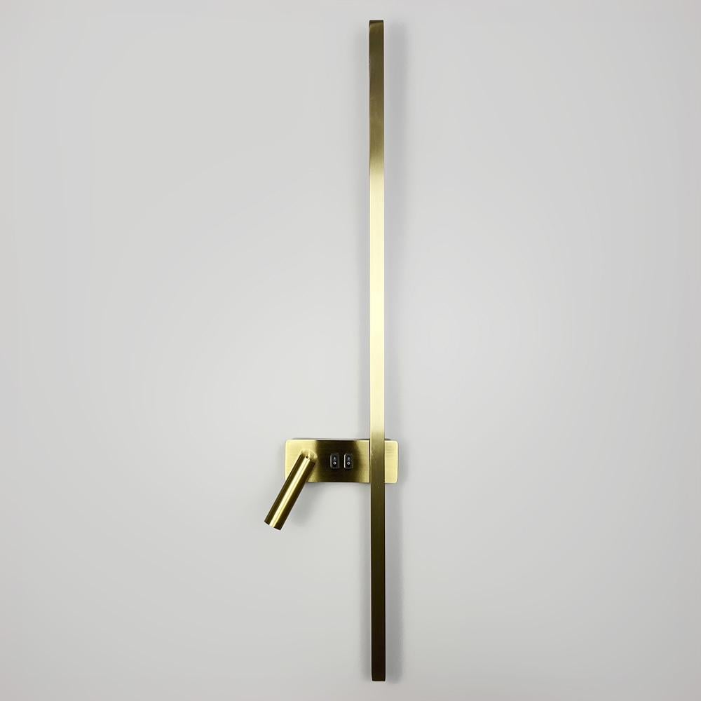 Світильник світлодіодний настінний Lighthouse LNF-17518/2 L AB 22W+4W 100 см Латунь (24909634)