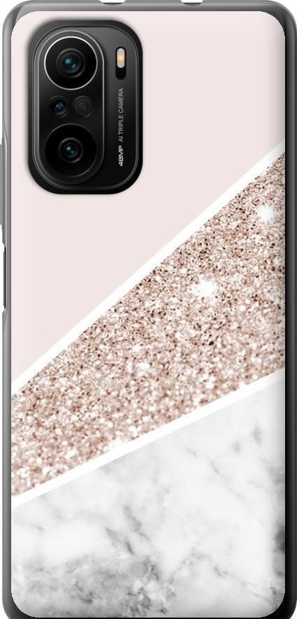 Чехол на Xiaomi Poco F3 Пастельный мрамор (4342t-2280-42517)