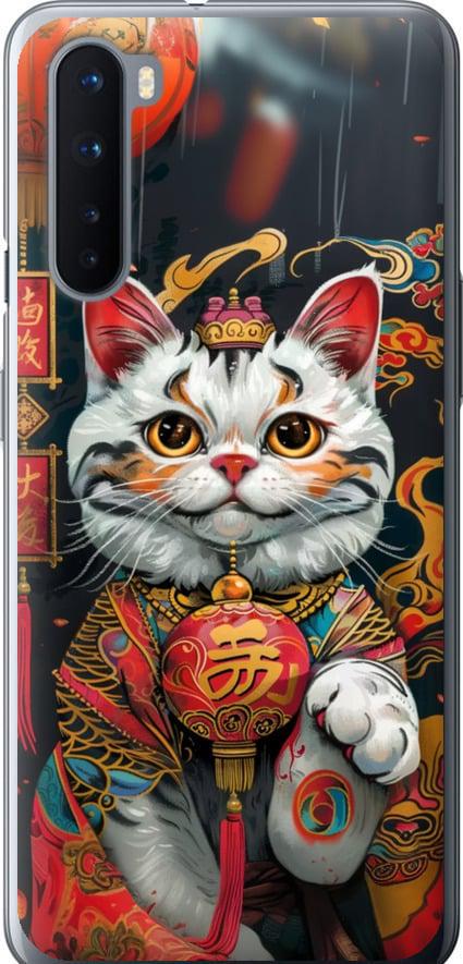Чехол на OnePlus Nord China Cat v2 (6135u-2046-42517)