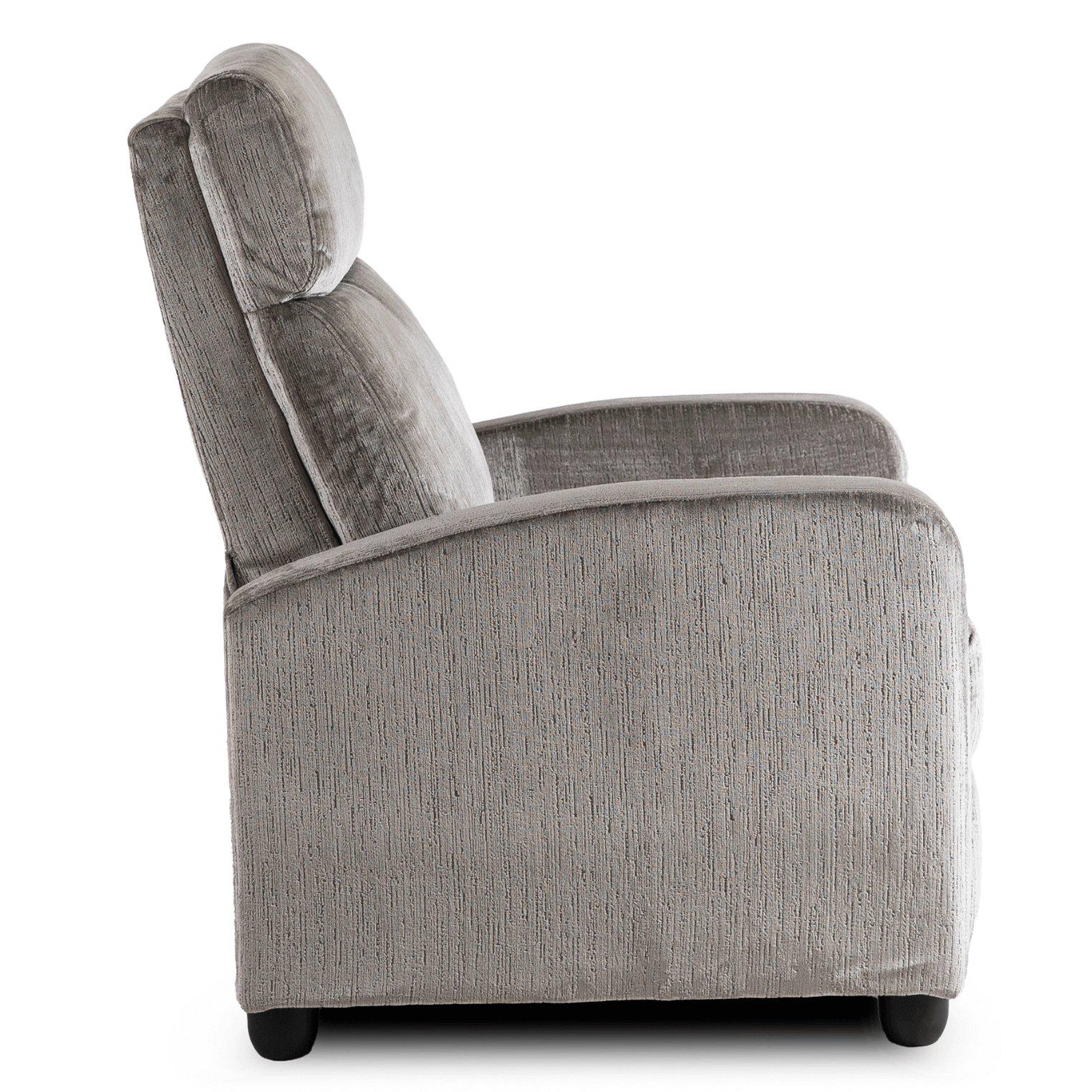 Крісло м'яке Mebel Elite DANNY Welur розкладне з реклайнером Сірий (ME.DANNY/P/V/FW) - фото 5 Крісло м'яке Mebel Elite DANNY Welur розкладне з реклайнером Сірий (ME.DANNY/P/V/FW) - фото 5