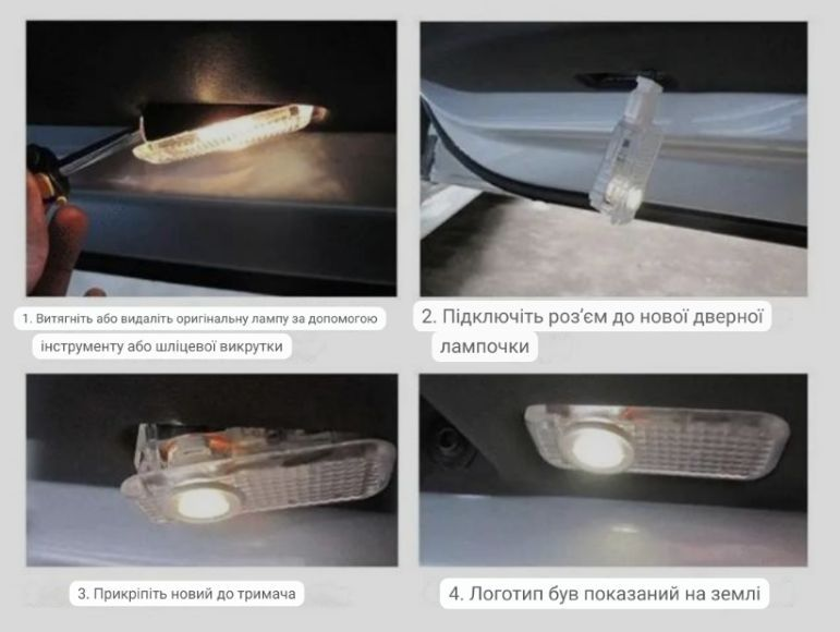 Подсветка на дверь автомобиля светодиодная штатная с логотипом Chevrolet Captiva (2176105938) - фото 4