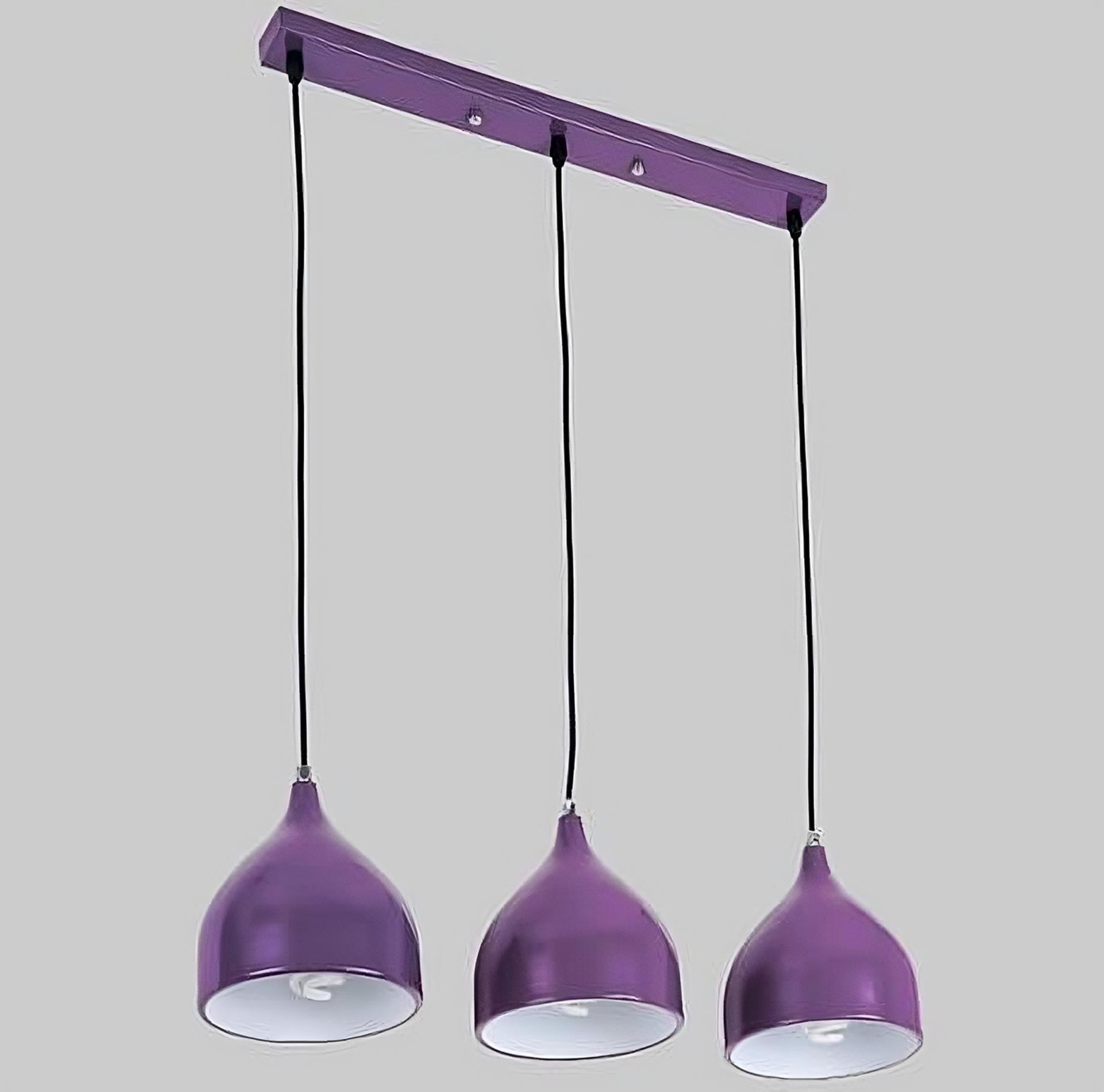 Люстра на три лампи Фіолетовий (04-4461-3 PURPLE)