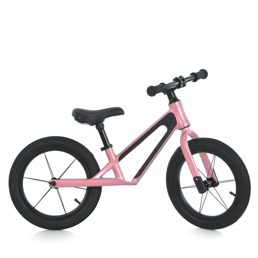 Биговел детский двухколесный надувные колеса 14 Розовый (MBB 1052-3)