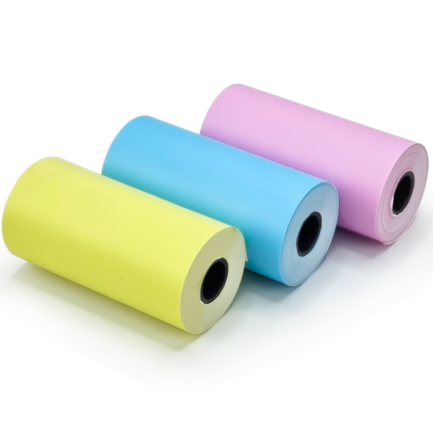 Набор цветной бумаги для Mini Printer 3 рулона (ПА0005) - фото 2 Набор цветной бумаги для Mini Printer 3 рулона (ПА0005) - фото 2
