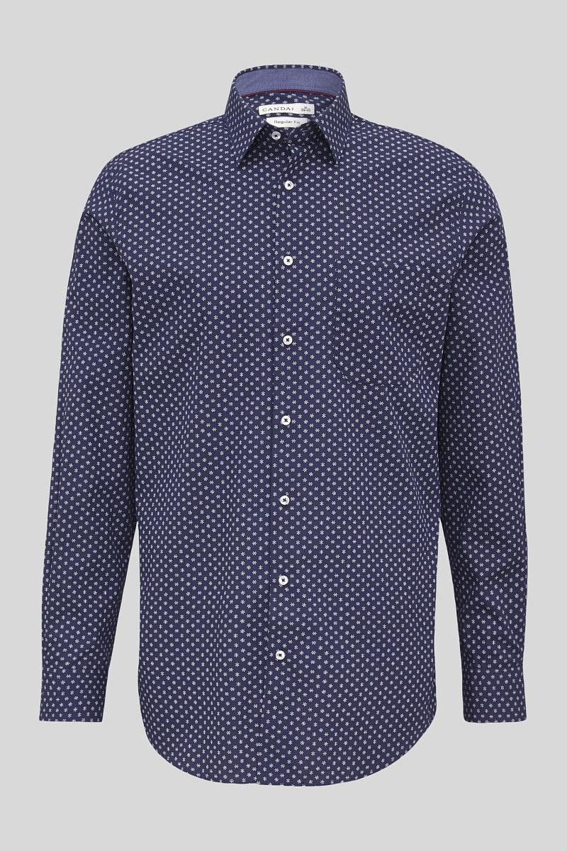 Рубашка C&A узор S Темно-синий (2095053)