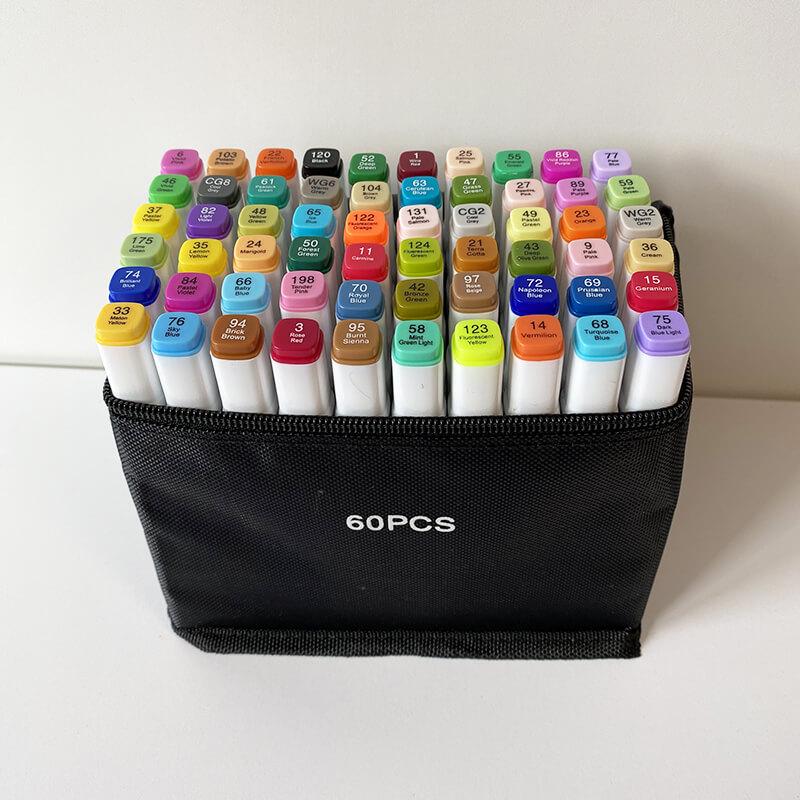 Скетч-маркери Touch Qiuci двосторонні 60 шт.