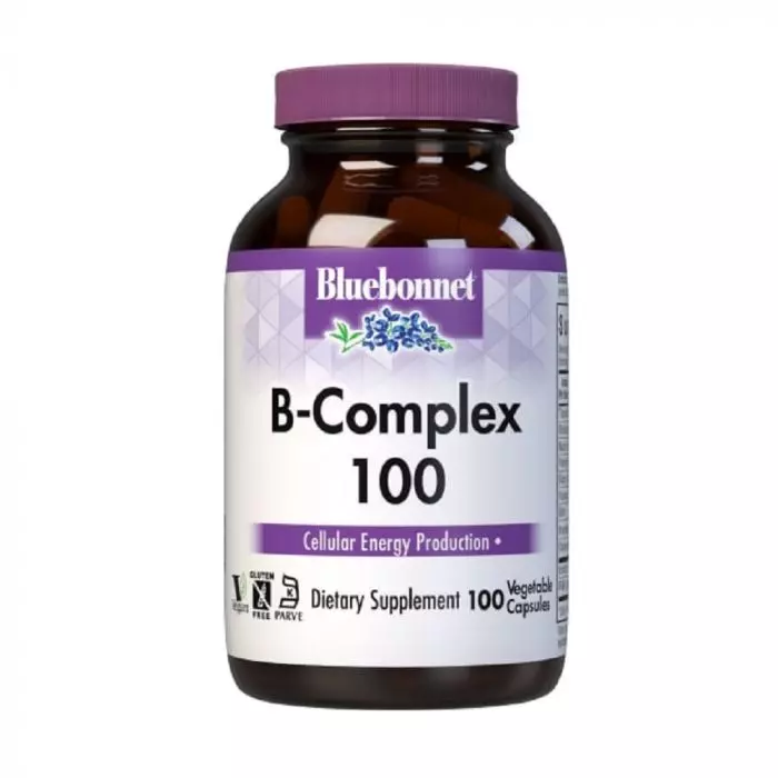 B-Комплекс Bluebonnet Nutrition 100 вегетарианских капсул (BLB0418)