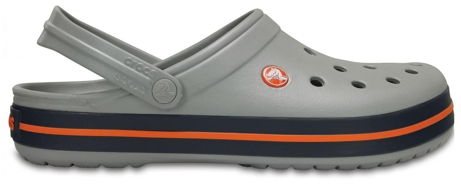 Сабо Crocs Crocband Clog M8W10 р. 40 26 см Light Grey/Navy (11016) - фото 1 Сабо Crocs Crocband Clog M8W10 р. 40 26 см Light Grey/Navy (11016) - фото 1
