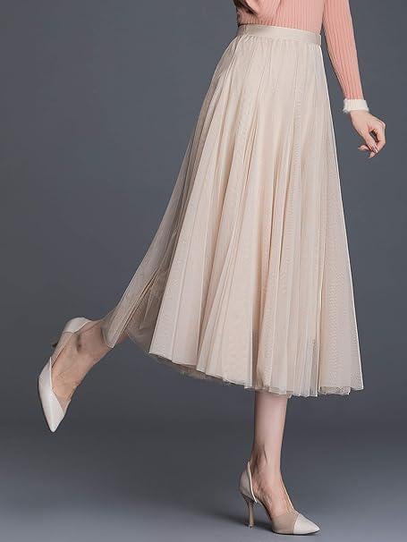 Юбка Klereen легкая с высокой талией M Бежевый (2447) - фото 6 Юбка Klereen легкая с высокой талией M Бежевый (2447) - фото 6