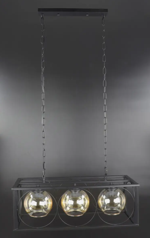 Люстра потолочная подвесная в стиле LOFT 9630/3 Черный (NA005115)