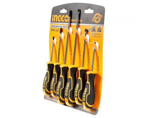 Набір викруток Ingco Industrial 6 шт. (12047473) - фото 5 Набір викруток Ingco Industrial 6 шт. (12047473) - фото 5