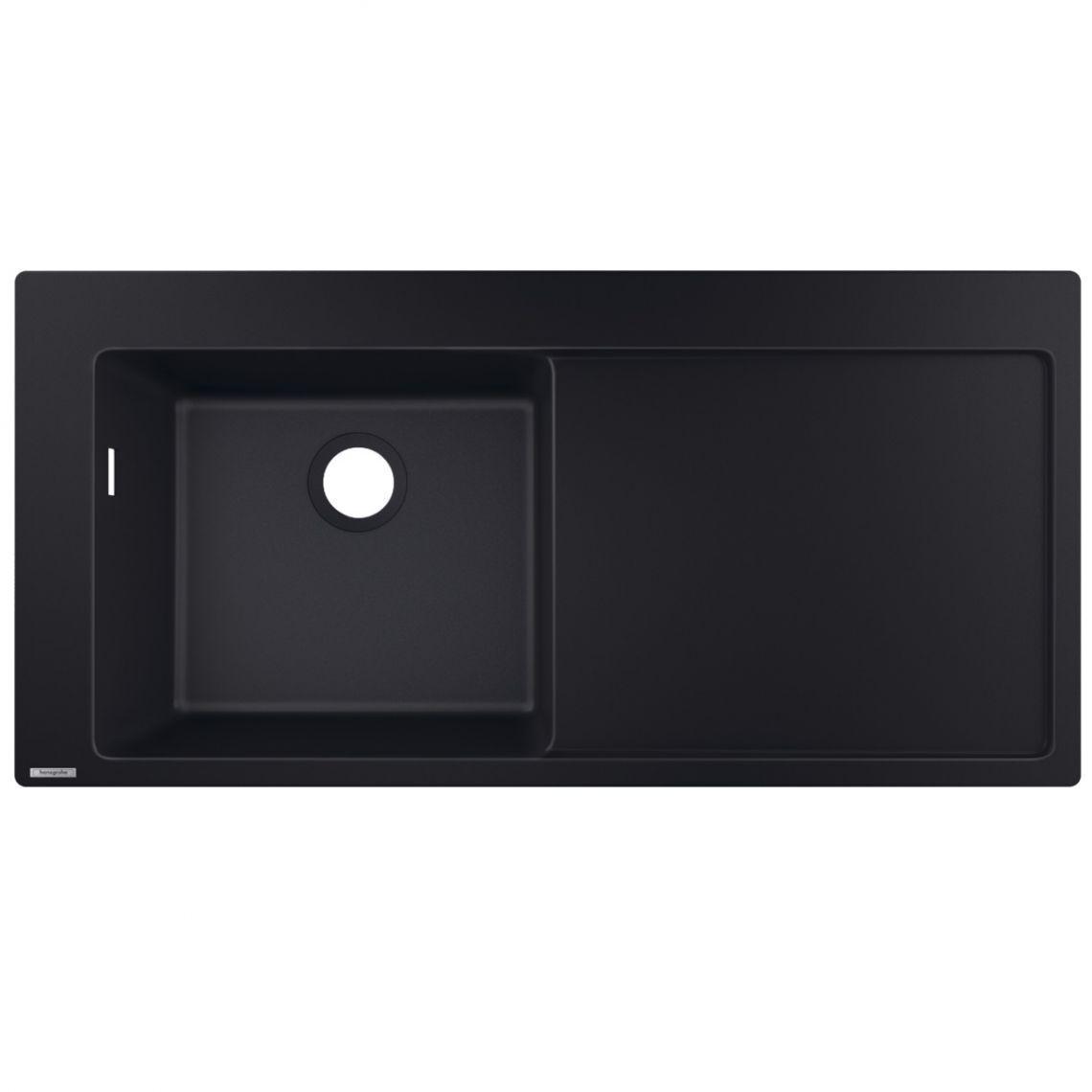 Мойка для кухни Hansgrohe S5110-F450 полочка справа 1050х510 мм Черный графит (43330170)