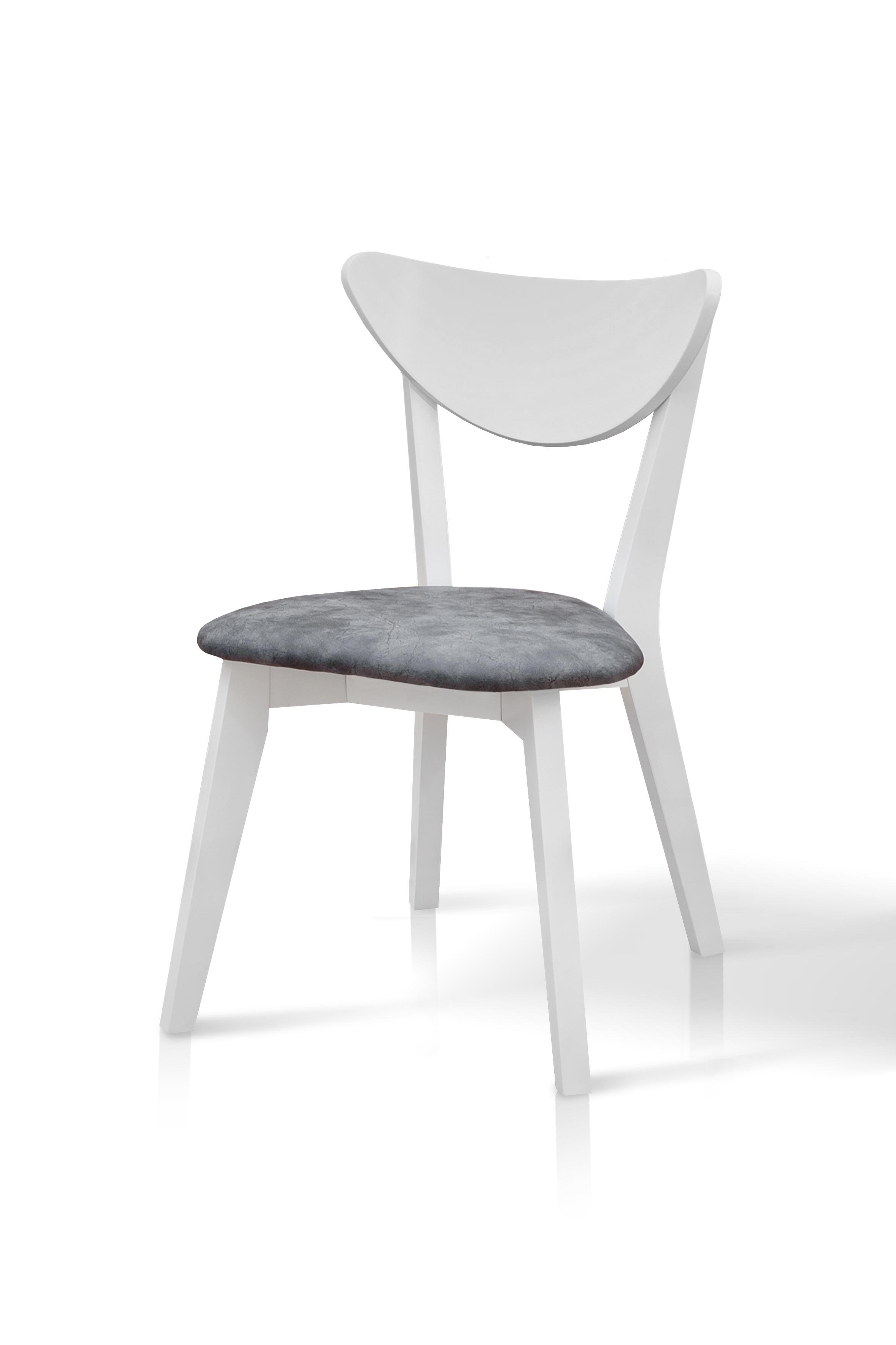 Кухонний стілець LUCAS Білий/Сірий - фото 1