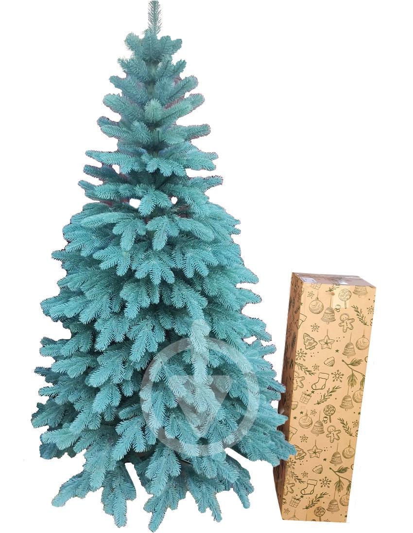 Штучна ялинка Елітна лита 2,5 м на металевій підставці Блакитний (Еліт.Г-250)