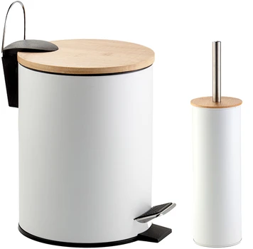 Комплект для ванної кімнати Fabrika Bamboo WC відрота йоржик для унітаза