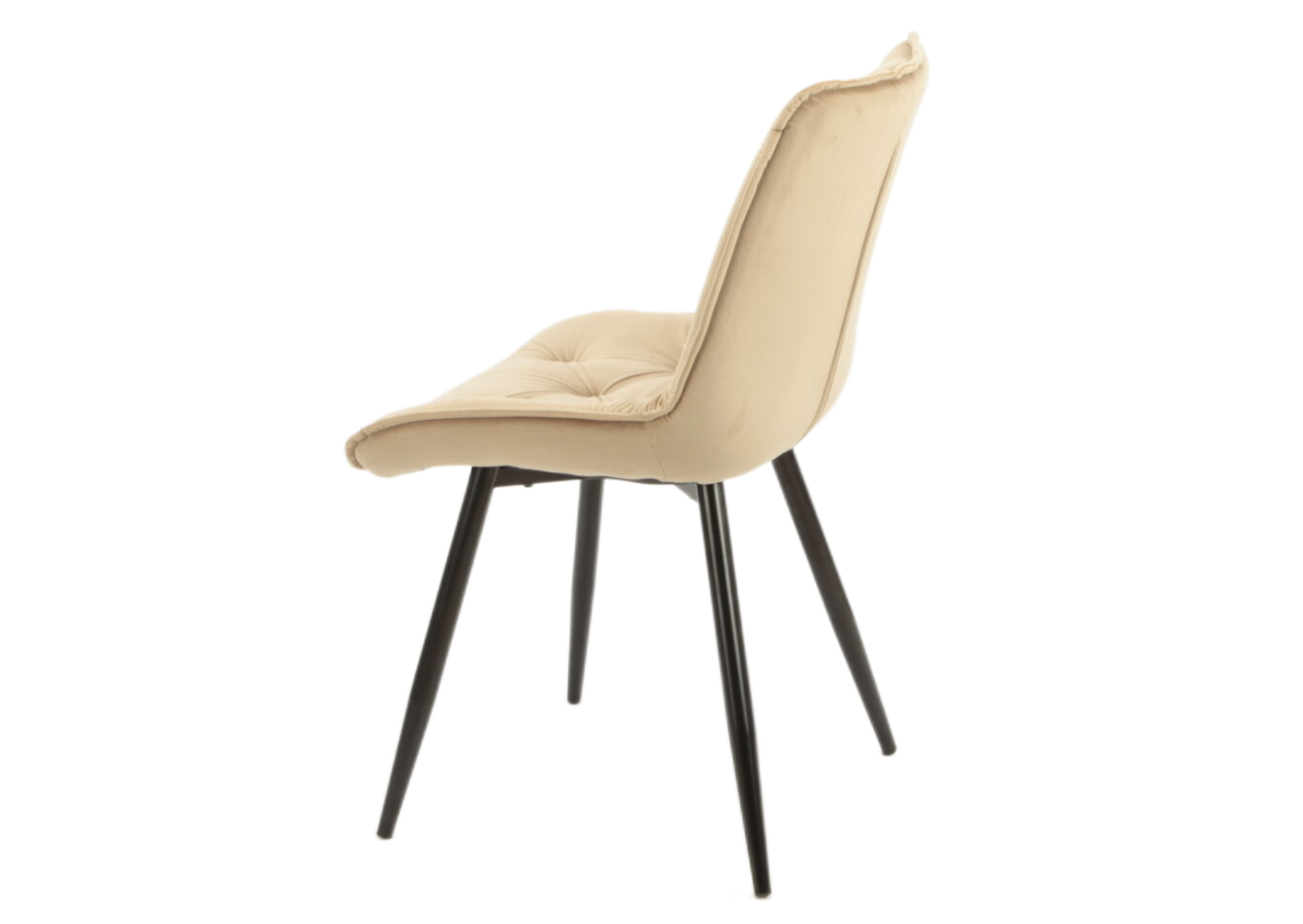 Стул Intarsio Style черный каркас Бежевый - фото 4 Стул Intarsio Style черный каркас Бежевый - фото 4