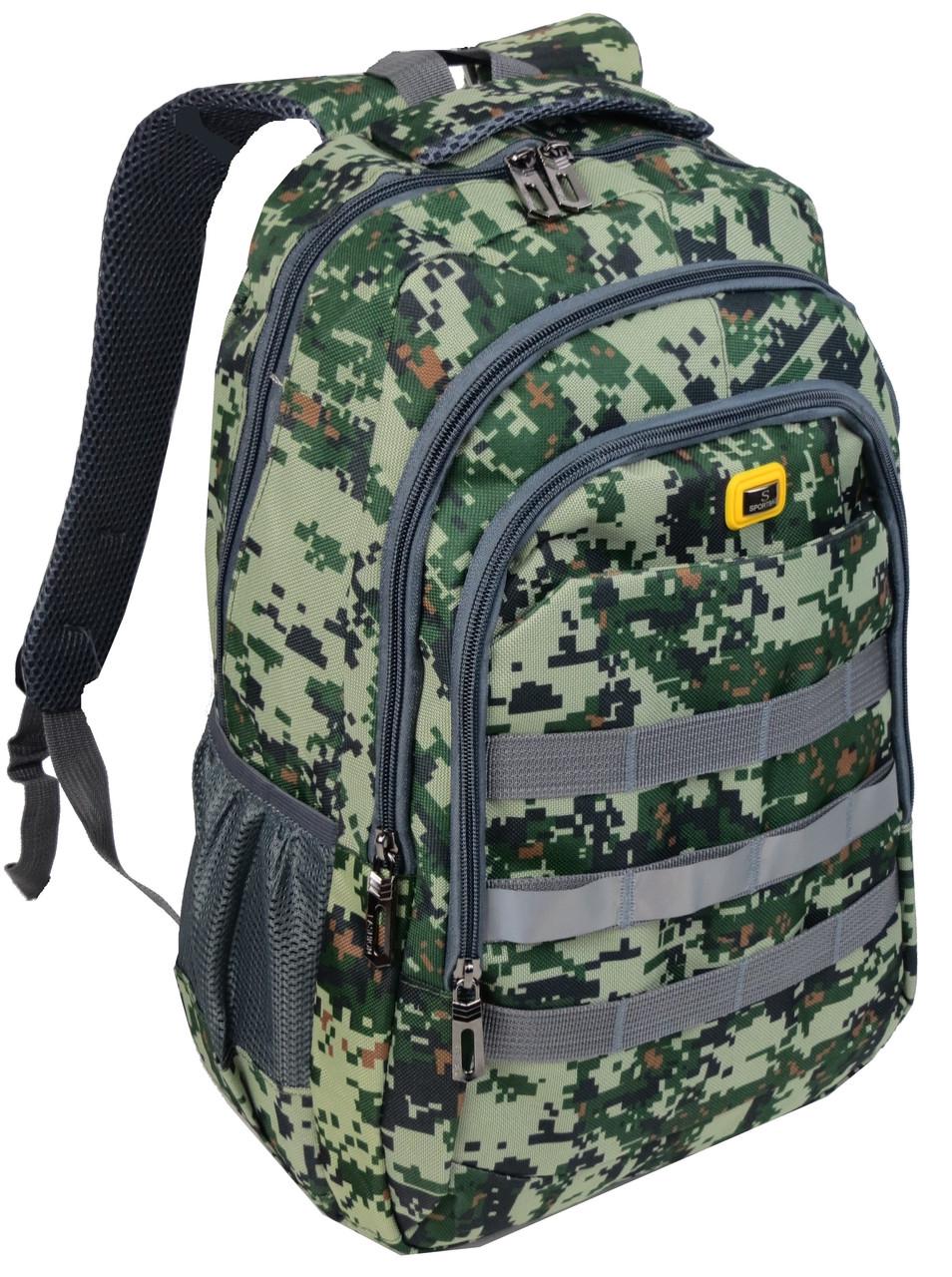 Рюкзак городской милитари Pasarora Sportbag 22 л пиксель Зеленый