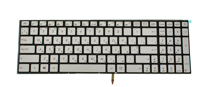 Клавіатура для ноутбука Asus G60 G60VW з підсвічуванням клавіш матова (0KNB0-662LRU00)