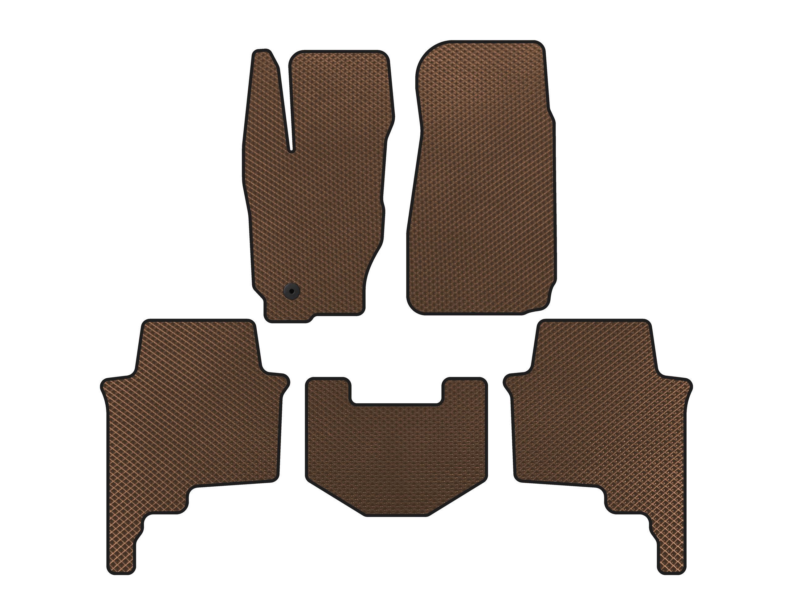 Коврики EVA Digital Designs для Jeep Commander 2005-2010 гг. Коричневый (141700)