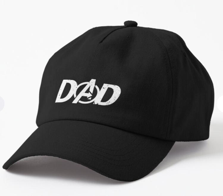 Кепка унисекс Malfini с принтом "Dad 2" Черный (ПАПА47К1)