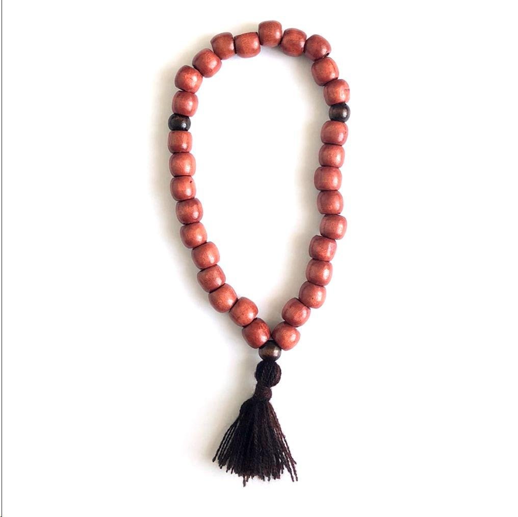 Четки на 33 бусины дерево Светло-коричневый (651577)