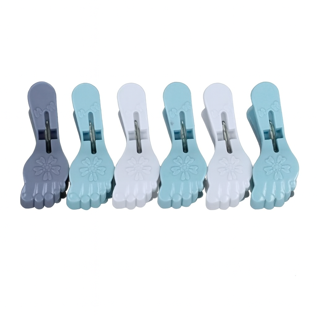 Набор больших прищепок R100094-6 10х3,5 см 6 шт. Разноцветный (33088229)