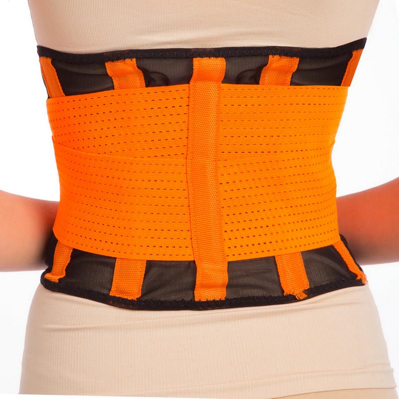 Пояс корсетный для спорта SHAPE TRAINER Sibote ST-2036 S-M Оранжевый - фото 2
