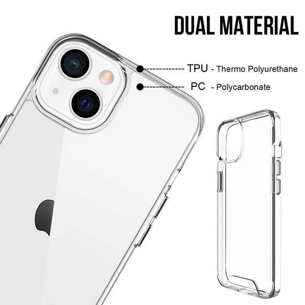 Противоударний Силиконовый Чехол Space Silicone Case для iPhone 14 Прозрачный - фото 3