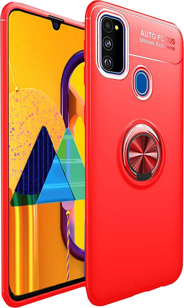 Чехол с кольцом Auto Focus для Samsung Galaxy M30s M307 Red (10383-2D)