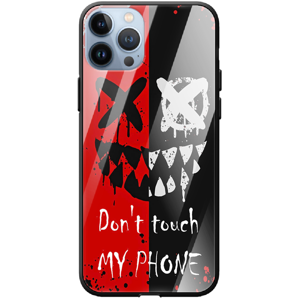 Чохол BoxFace iPhone 13 Pro Bad Smile Чорний силікон зі склом (43365-up2468-43867)