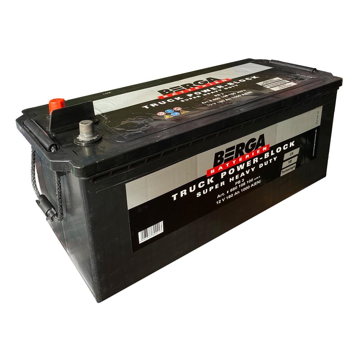 Аккумулятор автомобильный BERGA Truck Power Block 6СТ-180 Ah Аз 1000A EN 680108099 (55542)