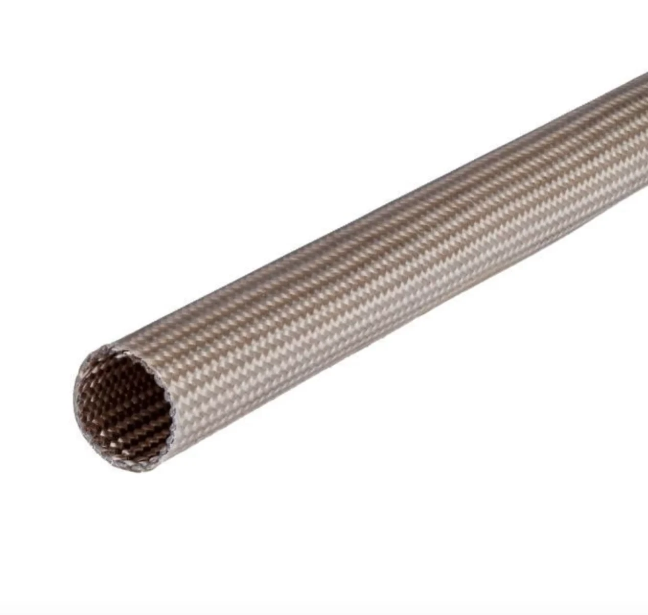 Кабельная оплетка Techflex Ultraflexx стекловолоконная оплетка термостойкая до 650°C для экстремальных условий Ø4,62 мм 1 м Светло-серый (000045469)