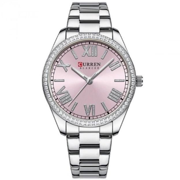 Наручные часы женские Curren Silvia с кварцевым механизмом Серебряный (21375982)