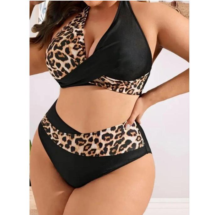 Женский купальник 3XL Леопардовый (566355-3XL)