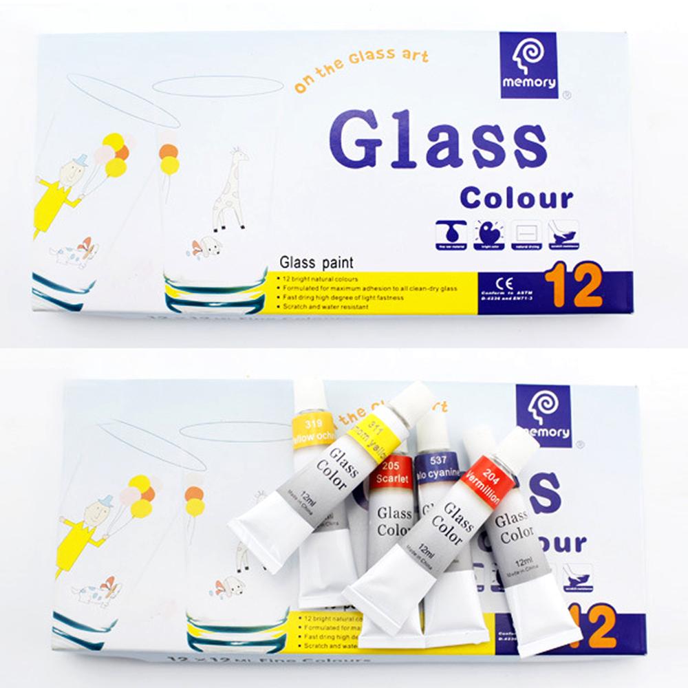 Набір акрилових фарб Worison для розпису скла 12 кольорів (GP-12) - фото 8 Набір акрилових фарб Worison для розпису скла 12 кольорів (GP-12) - фото 8