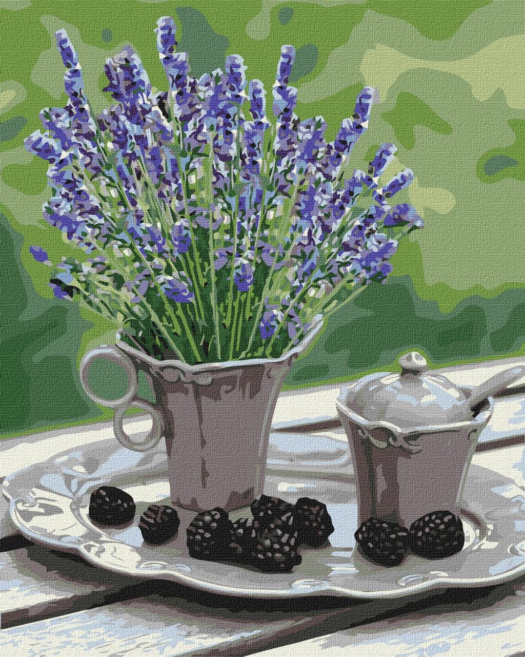 Картина за номерами Ідейка Лавандовий настрій 40х50 см (КНО5598)