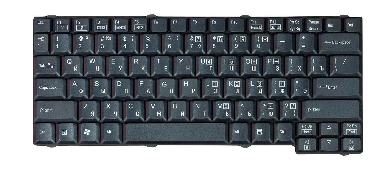 Клавиатура для ноутбука Gateway M500 Black