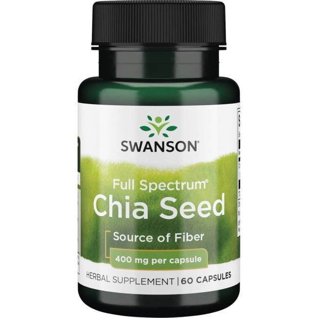 Суміш екстрактів Swanson Full Spectrum Chia Seed 400 мг 60 Caps