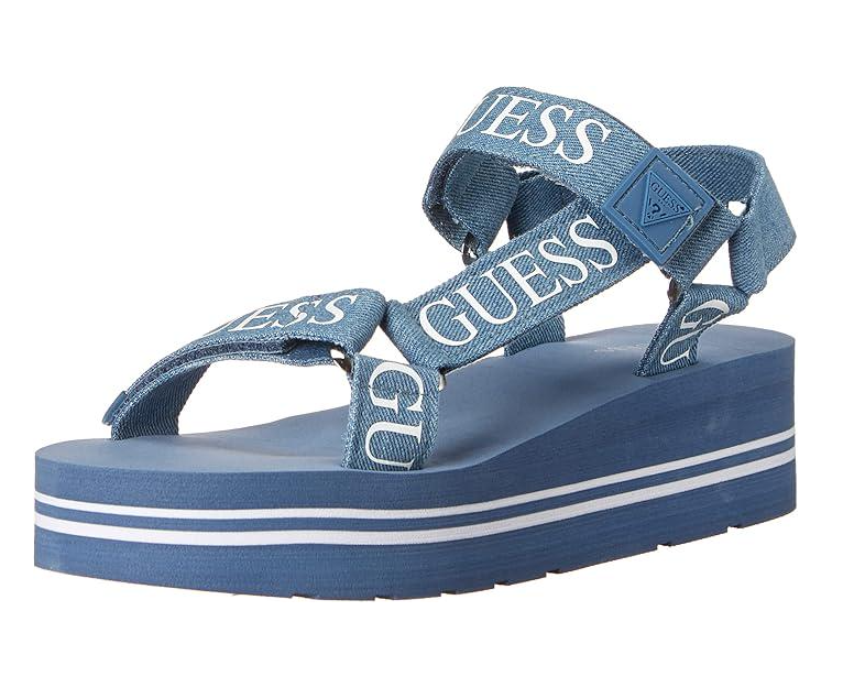 Босоніжки жіночі Guess Avin р. 38 Блакитний (B0F7XBLC68)