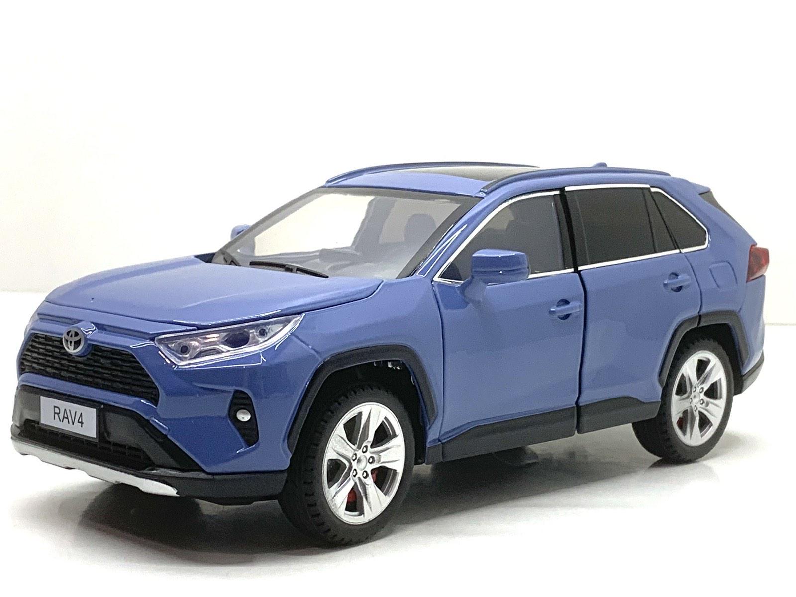 Машина іннерційна АвтоСвіт Toyota RAV4 відчиняються двері/капот/багажник 20 см Синій (AP-2008) - фото 2