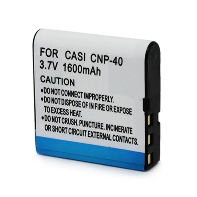ᐉ Аккумулятор NP-40 CNP-40 для фотоаппаратов Casio аналог 1600 ма