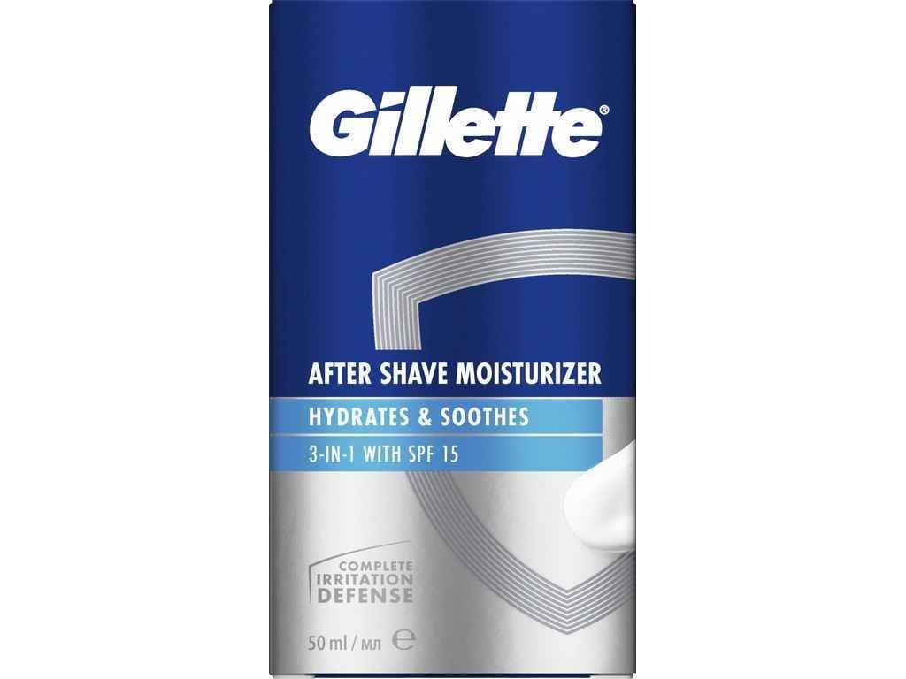 Бальзам после бритья GILLETTE 3в1 Hydrates & Soothes SPF+15 50 мл (960082)