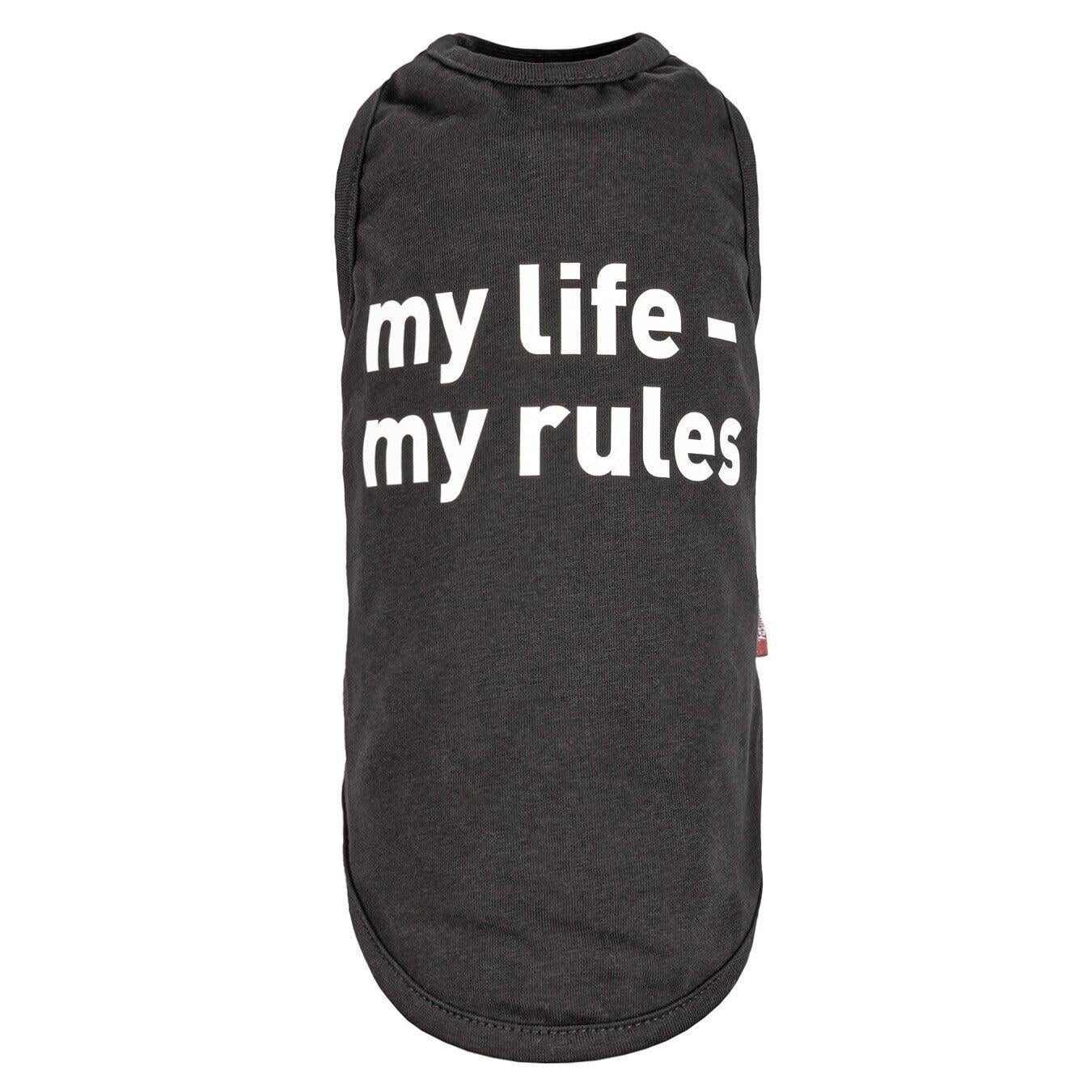 Борцовка Pet Fashion "my life - my rules" S Черный (100379) Борцовка Pet Fashion "my life - my rules" S Черный (100379)