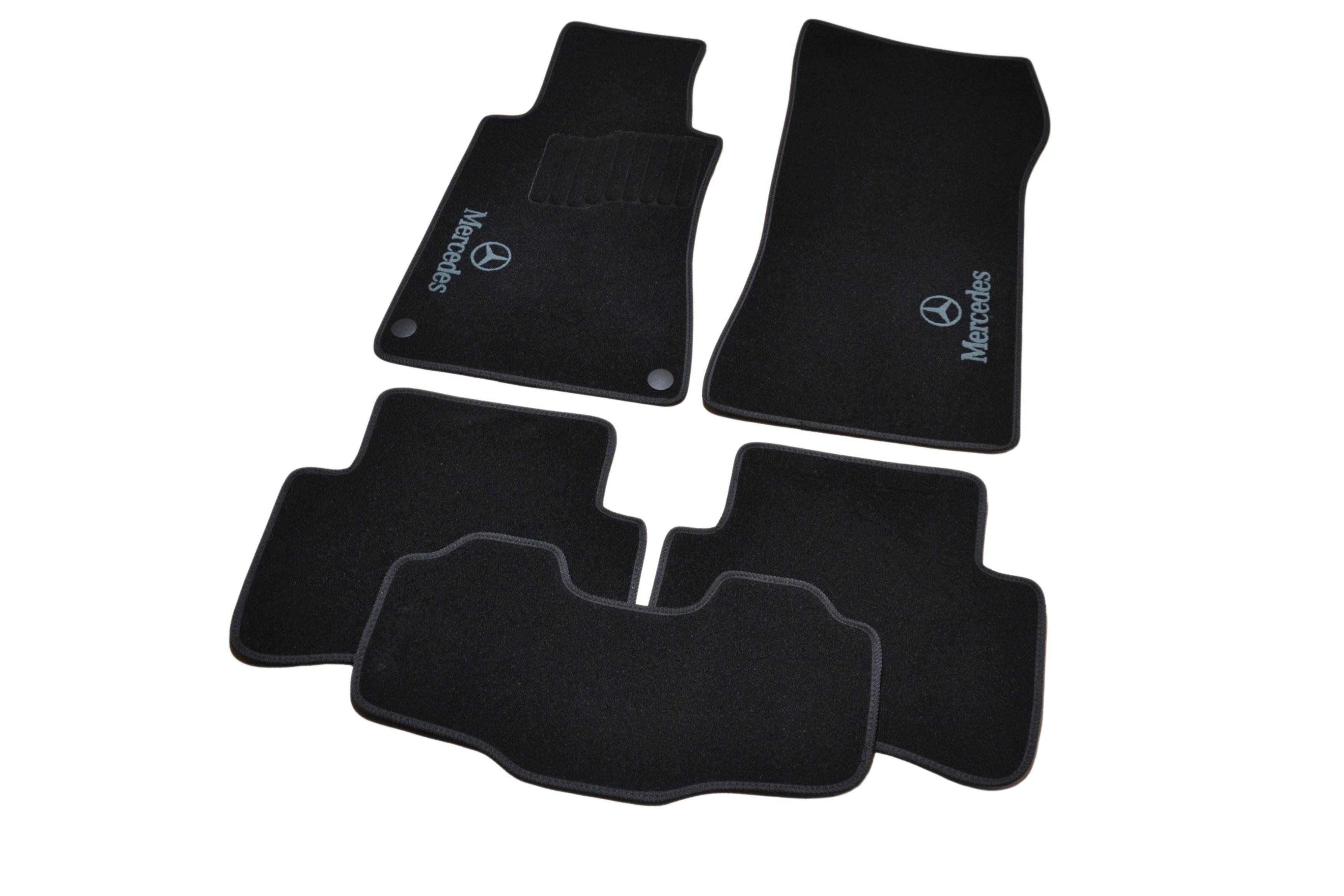 Коврики в салон AVTM ворсовые Mercedes C203 2001-2007 Черный (BLCCR1335)