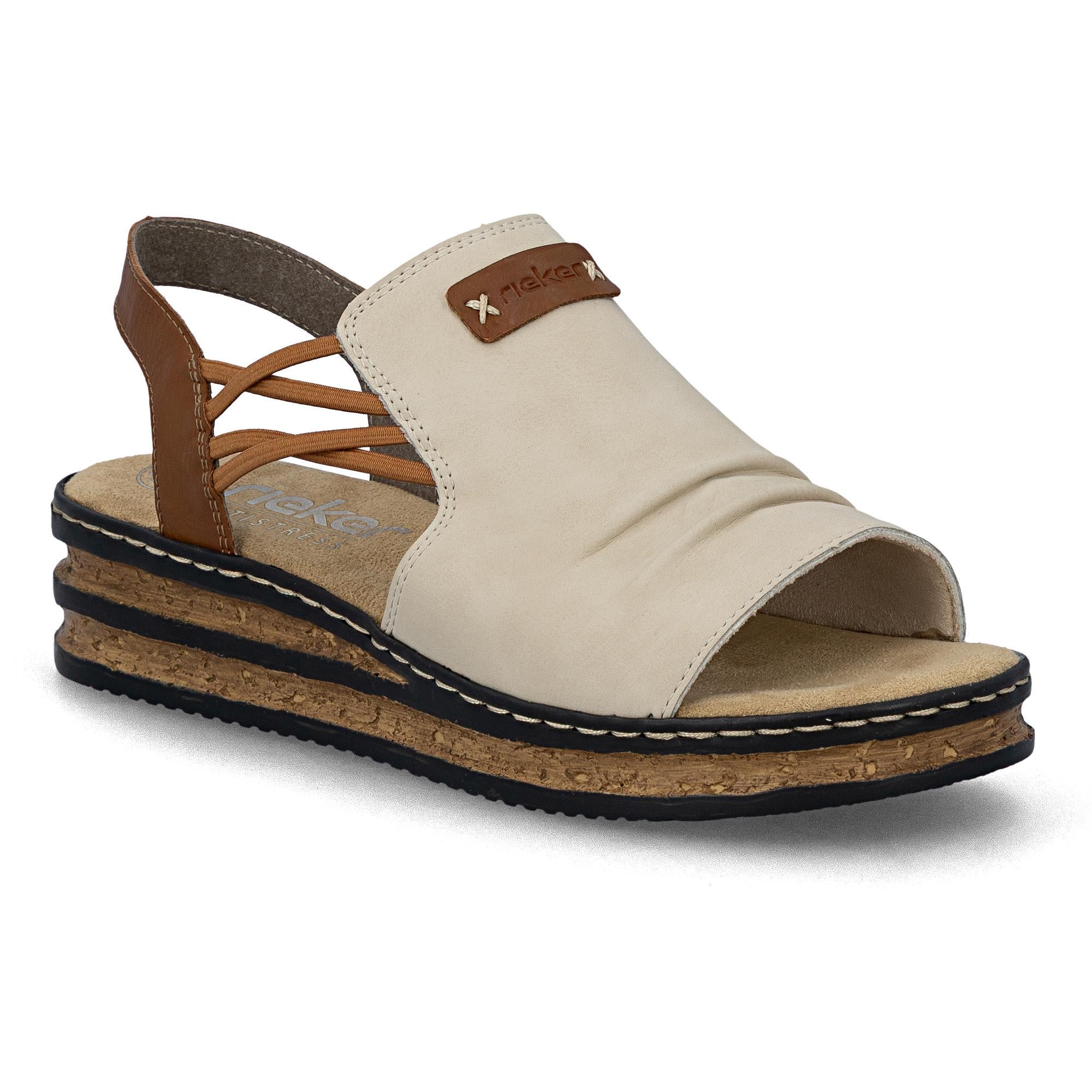 Босоножки женские летние RIEKER р. 39 Бежевый (060213-39)