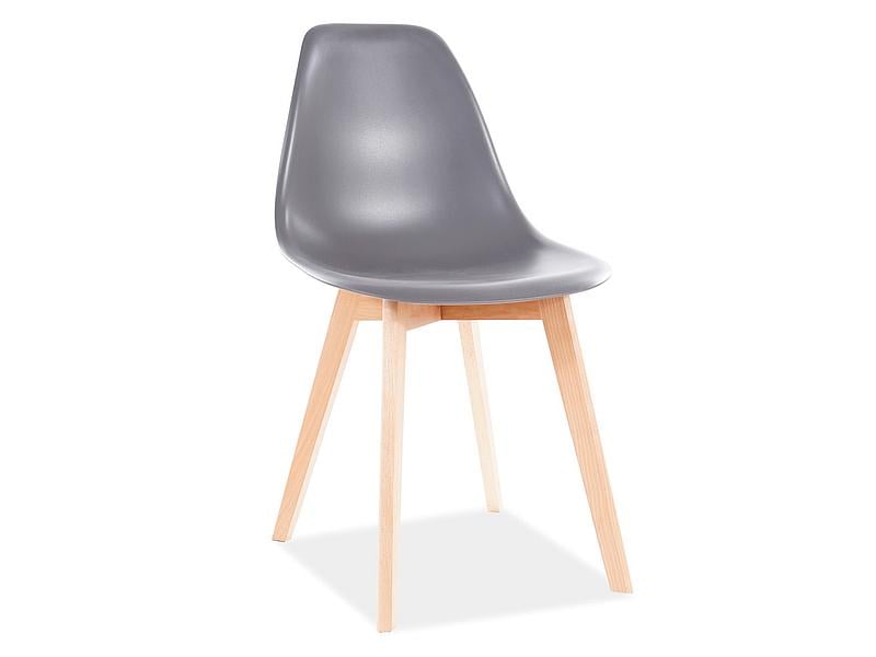 Стул Moris Бук/Серый (MORISBUSZ)