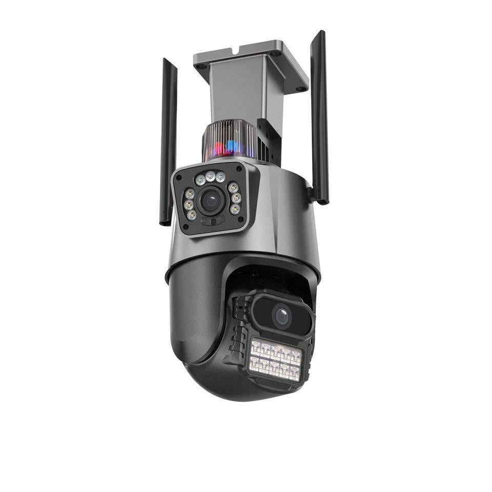 Камера Wi-Fi IP P11 6MP PTZ Dual Lens 360° 3MР подвійний об’єктив поворотна з адаптером 12V