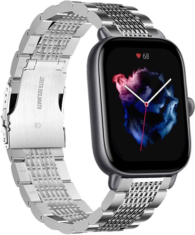 Ремешок металлический Gripix для Amazfit GTS 3 Silver (41748-59)
