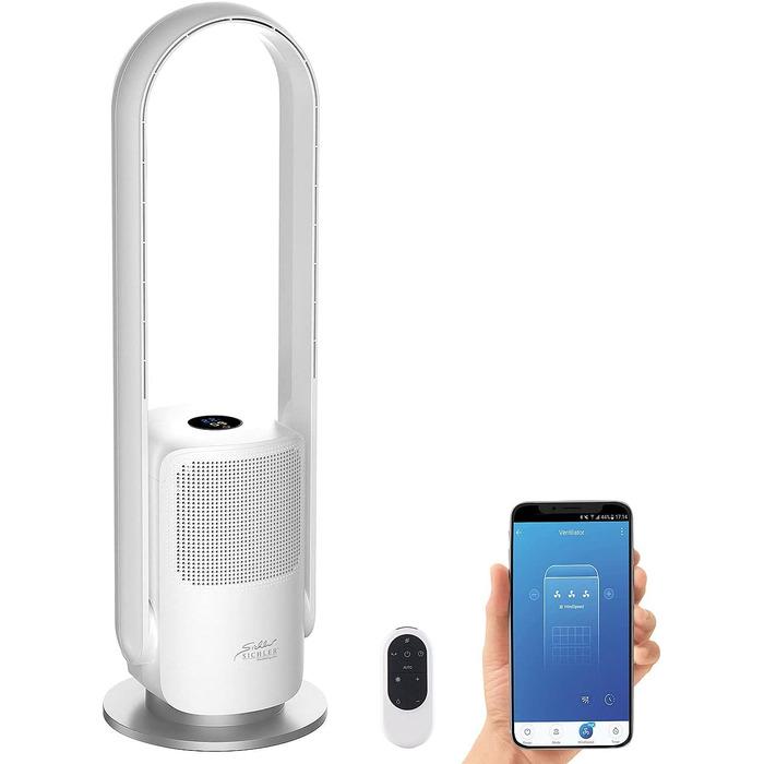 Турбовентилятор-очищувач повітря Sichler 2-в-1 360° HEPA Wi-Fi 35 Вт безлопатевий з таймером (1750131) - фото 10 Турбовентилятор-очищувач повітря Sichler 2-в-1 360° HEPA Wi-Fi 35 Вт безлопатевий з таймером (1750131) - фото 10