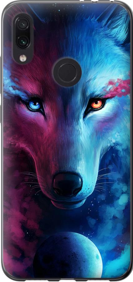 Чехол на Xiaomi Redmi Note 7 Арт-волк (3999t-1639-42517)